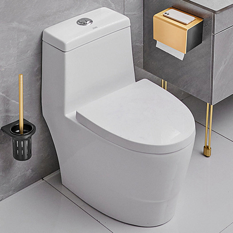 Contemporary Bathroom Accessory Set Black & Golden Bath Shelf/Towel Bar Clearhalo 'Bathroom Hardware Sets' 'Bathroom Hardware' 'Bathroom Remodel & Bathroom Fixtures' 'bathroom_hardware_sets' 'Home Improvement' 'home_improvement' 'home_improvement_bathroom_hardware_sets' 6763394