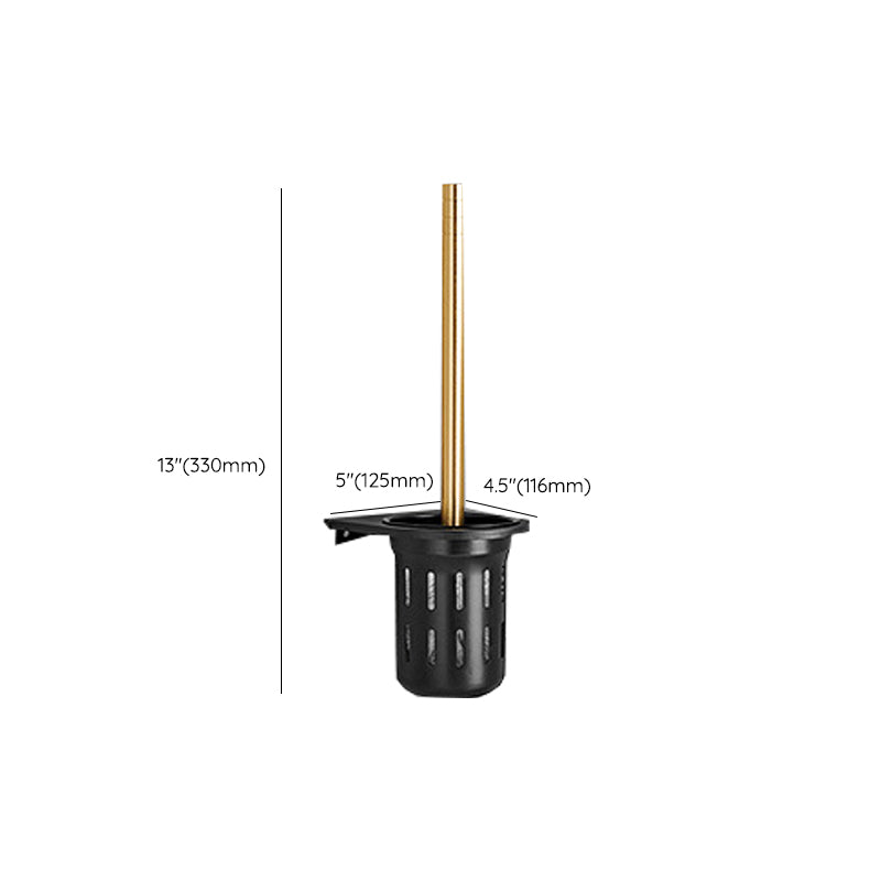 Contemporary Bathroom Accessory Set Black & Golden Bath Shelf/Towel Bar Clearhalo 'Bathroom Hardware Sets' 'Bathroom Hardware' 'Bathroom Remodel & Bathroom Fixtures' 'bathroom_hardware_sets' 'Home Improvement' 'home_improvement' 'home_improvement_bathroom_hardware_sets' 6763402