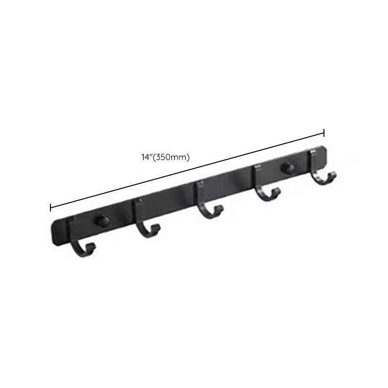 Modern Bathroom Accessory Set Towel Bar Black Soap Dish Bath Hardware Set Clearhalo 'Bathroom Hardware Sets' 'Bathroom Hardware' 'Bathroom Remodel & Bathroom Fixtures' 'bathroom_hardware_sets' 'Home Improvement' 'home_improvement' 'home_improvement_bathroom_hardware_sets' 6764559