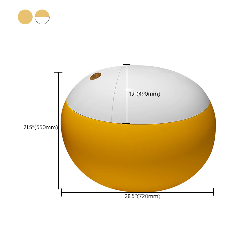 Modern Urine Toilet One Piece Floor Mount Toilet Bowl with Toilet Seat Clearhalo 'Bathroom Remodel & Bathroom Fixtures' 'Home Improvement' 'home_improvement' 'home_improvement_toilets' 'Toilets & Bidets' 'Toilets' 6764830