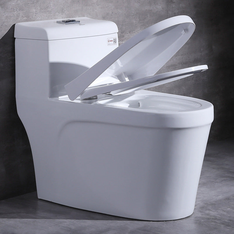 Modern Ceramic Toilet One Piece Flush Toilet with Toilet Seat UF 12" Clearhalo 'Bathroom Remodel & Bathroom Fixtures' 'Home Improvement' 'home_improvement' 'home_improvement_toilets' 'Toilets & Bidets' 'Toilets' 6764857