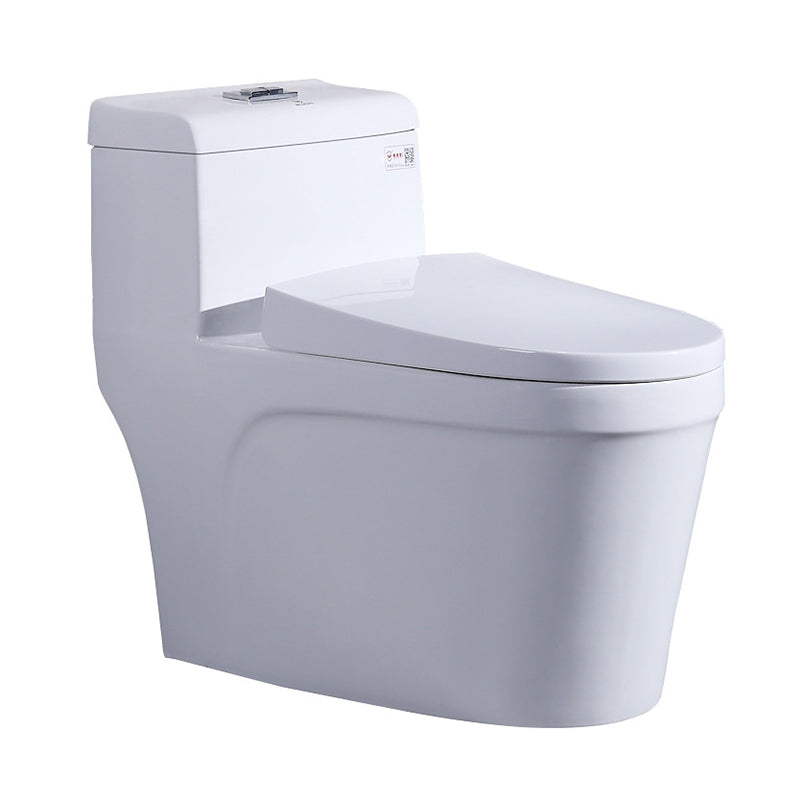 Modern Ceramic Toilet One Piece Flush Toilet with Toilet Seat UF 16" Clearhalo 'Bathroom Remodel & Bathroom Fixtures' 'Home Improvement' 'home_improvement' 'home_improvement_toilets' 'Toilets & Bidets' 'Toilets' 6764860