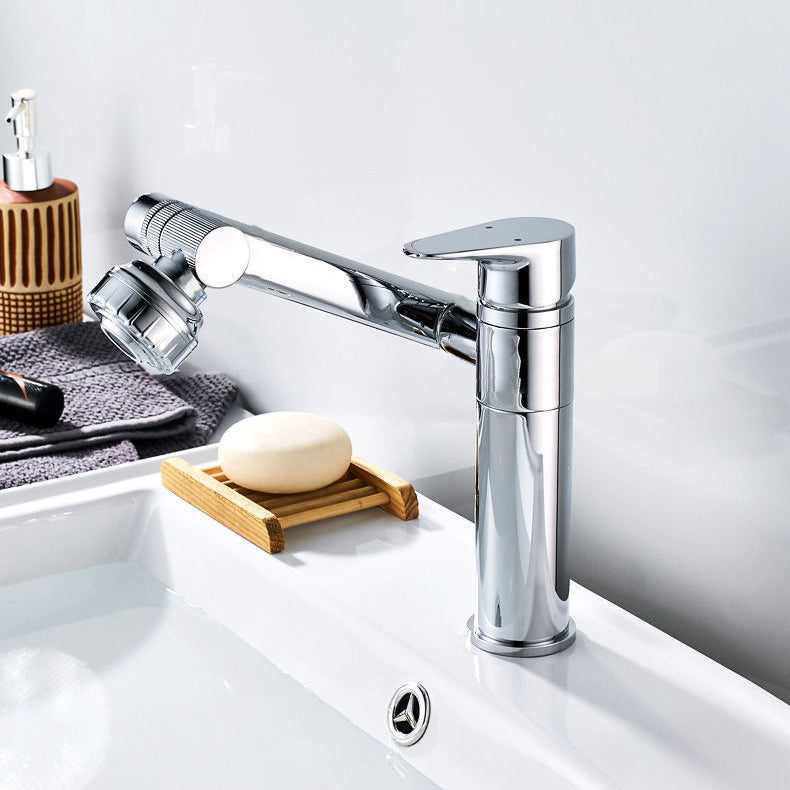 Glam Style Faucets Vessel Sink Faucet with Single Lever Handle Clearhalo 'bathroom_sink_faucets' 'Conjunta de Baño y Conjunta de Grifo' 'Coronamiento de Baño y Dispositivo de Baño' 'Grifo del lavabo del baño' 'Hogar' 'home_improvement' 'home_improvement_bathroom_sink_faucets' 'Mejoras para el hogar' 6771433