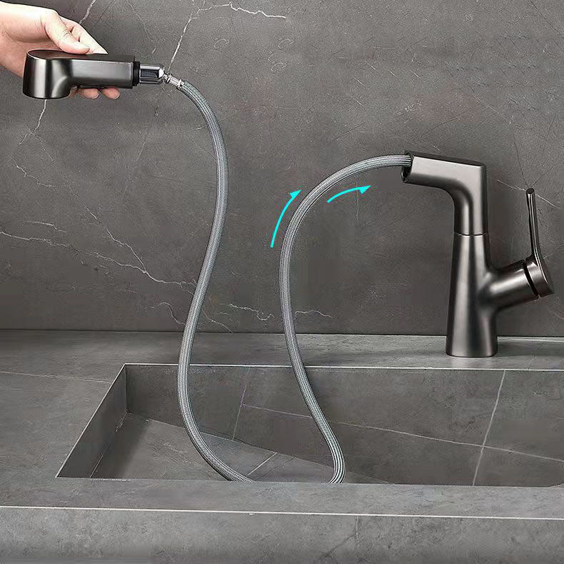 Modern Centerset Faucet Single Lever Handle Vessel Sink Bathroom Faucet Clearhalo 'Bathroom Remodel & Bathroom Fixtures' 'Bathroom Sink Faucets' 'Bathroom Sinks & Faucet Components' 'bathroom_sink_faucets' 'Home Improvement' 'home_improvement' 'home_improvement_bathroom_sink_faucets' 6771478