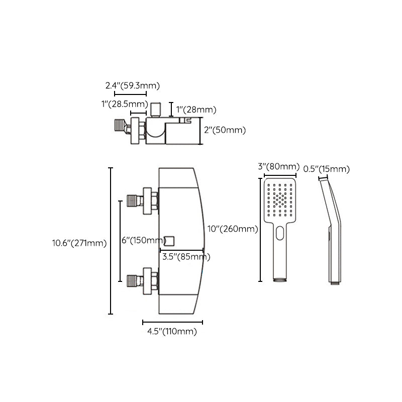 Wall Mounted Metal Tub Filler Low Arc Waterfall Bathroom Tub Faucet Trim Clearhalo 'Bathroom Remodel & Bathroom Fixtures' 'Bathtub Faucets' 'bathtub_faucets' 'Home Improvement' 'home_improvement' 'home_improvement_bathtub_faucets' 6771572