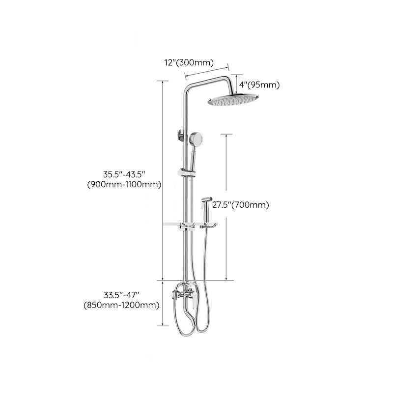 Shower Set Shower Head Pressurized Bath Bathroom Faucet Bath Stainless Steel Clearhalo 'Bathroom Remodel & Bathroom Fixtures' 'Home Improvement' 'home_improvement' 'home_improvement_shower_faucets' 'Shower Faucets & Systems' 'shower_faucets' 'Showers & Bathtubs Plumbing' 'Showers & Bathtubs' 6771778