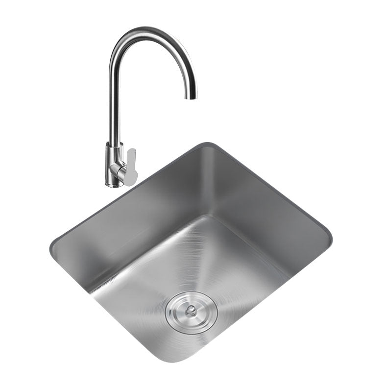 Contemporary Style Kitchen Sink Stainless Steel Undermount Kitchen Sink Clearhalo 'Home Improvement' 'home_improvement' 'home_improvement_kitchen_sinks' 'Kitchen Remodel & Kitchen Fixtures' 'Kitchen Sinks & Faucet Components' 'Kitchen Sinks' 'kitchen_sinks' 6772087