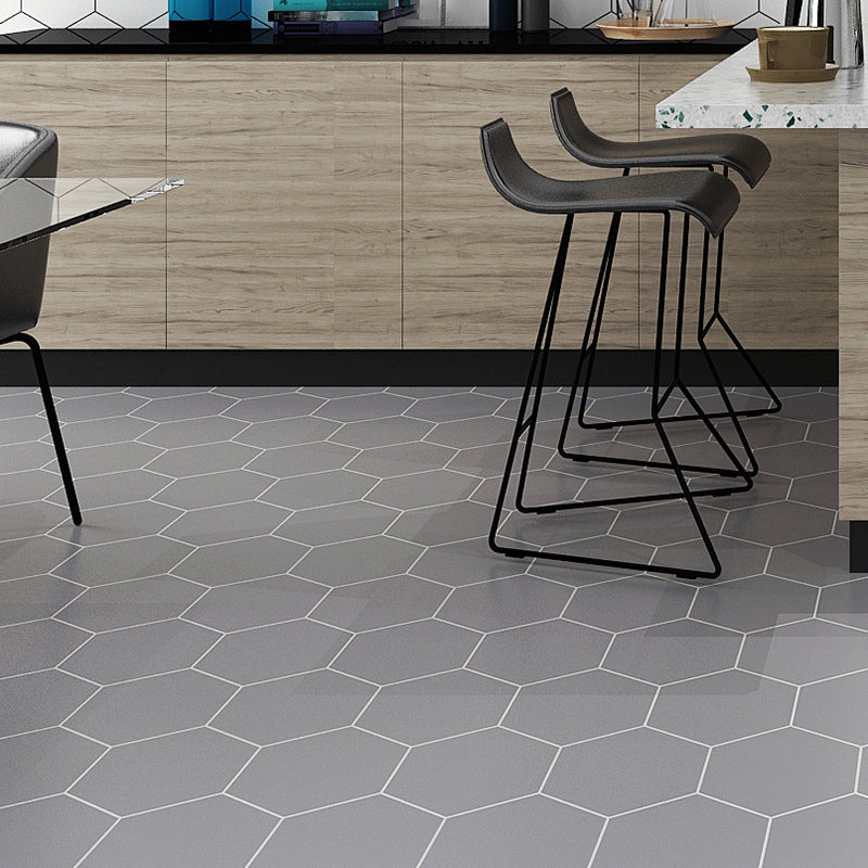 Bathroom Wall Floor Tile Waterproof Geometric Pattern Floor Wallpaper Grey Clearhalo 'Flooring 'Home Improvement' 'home_improvement' 'home_improvement_peel_stick_blacksplash' 'Peel & Stick Backsplash Tile' 'peel_stick_blacksplash' 'Walls & Ceilings' Walls and Ceiling' 6772767