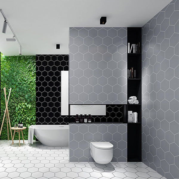 Bathroom Wall Floor Tile Waterproof Geometric Pattern Floor Wallpaper Clearhalo 'Flooring 'Home Improvement' 'home_improvement' 'home_improvement_peel_stick_blacksplash' 'Peel & Stick Backsplash Tile' 'peel_stick_blacksplash' 'Walls & Ceilings' Walls and Ceiling' 6772777