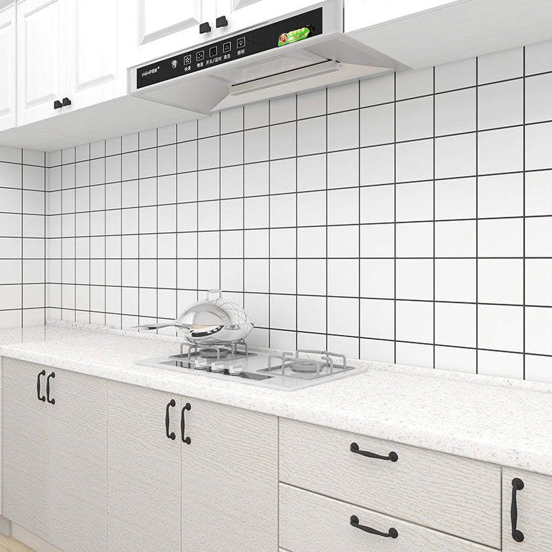 Modern Backsplash Wallpaper Smooth Peel and Stick Backsplash Tiles for Kitchen Clearhalo 'Flooring 'Home Improvement' 'home_improvement' 'home_improvement_peel_stick_blacksplash' 'Peel & Stick Backsplash Tile' 'peel_stick_blacksplash' 'Walls & Ceilings' Walls and Ceiling' 6772814