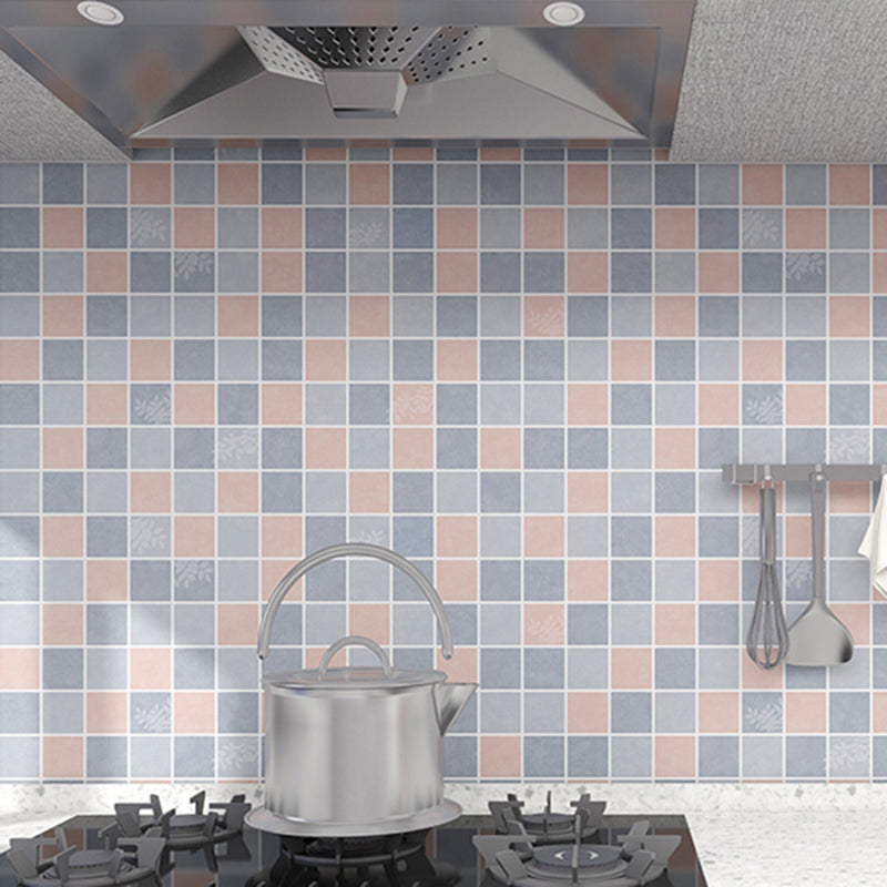 Modern Backsplash Wallpaper Smooth Peel and Stick Backsplash Tiles for Kitchen Pink Clearhalo 'Flooring 'Home Improvement' 'home_improvement' 'home_improvement_peel_stick_blacksplash' 'Peel & Stick Backsplash Tile' 'peel_stick_blacksplash' 'Walls & Ceilings' Walls and Ceiling' 6772825