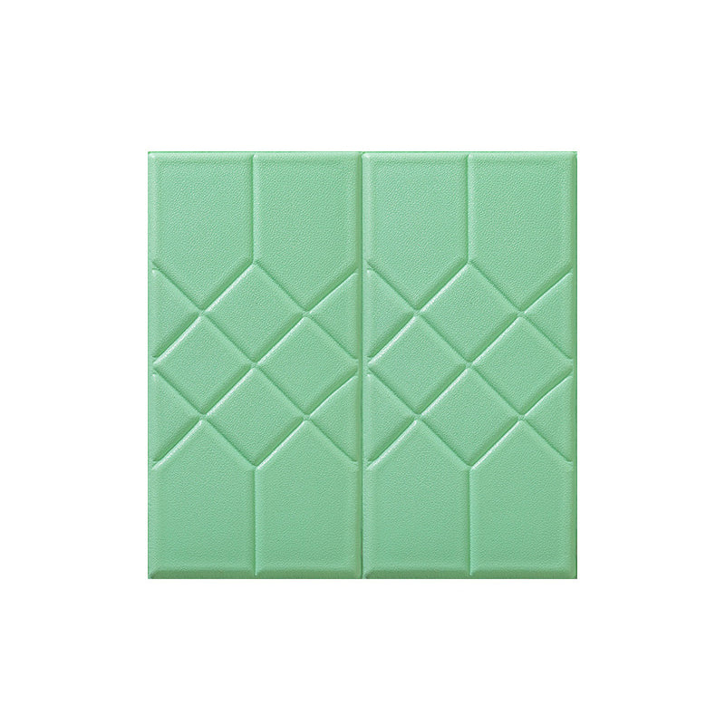 Modern Pvc Paneling Smooth Wall Interior 3D Living Room Plank Set of 2 Light Green Clearhalo 'Flooring 'Home Improvement' 'home_improvement' 'home_improvement_wall_paneling' 'Wall Paneling' 'wall_paneling' 'Walls & Ceilings' Walls and Ceiling' 6772884
