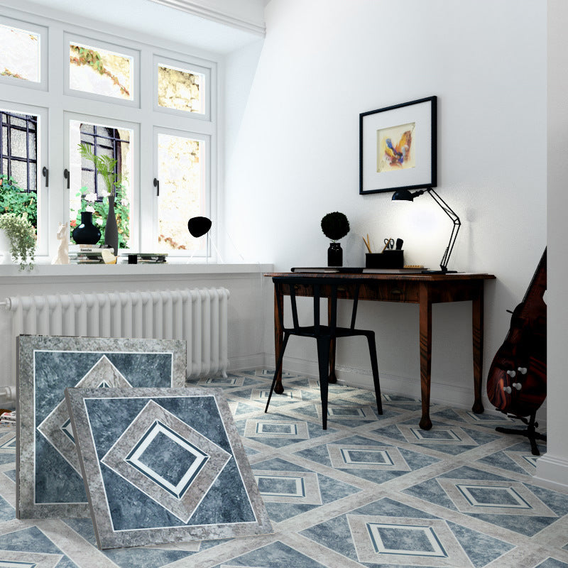 Peel and Stick PVC Flooring Matte Vinyl Flooring with Diamond Look Blue Clearhalo 'Flooring 'Home Improvement' 'home_improvement' 'home_improvement_vinyl_flooring' 'Vinyl Flooring' 'vinyl_flooring' Walls and Ceiling' 6772950
