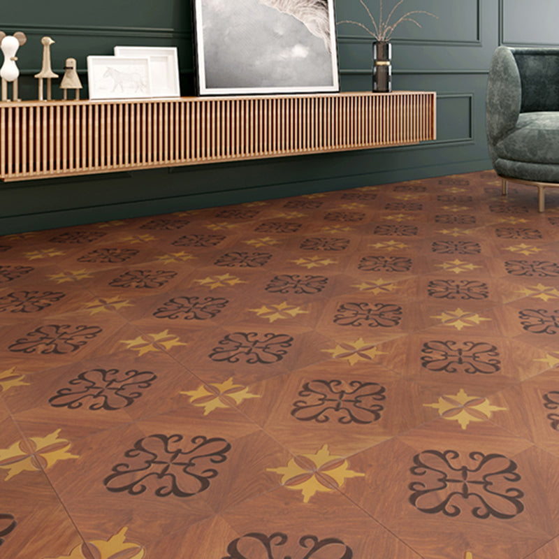 Vintage Laminate Flooring Wooden Indoor Wooden Living Room Laminate Floor Dark Khaki Clearhalo 'Flooring 'Home Improvement' 'home_improvement' 'home_improvement_laminate_flooring' 'Laminate Flooring' 'laminate_flooring' Walls and Ceiling' 6773128