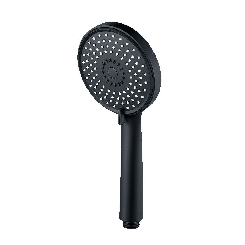 Round Handheld Shower Head Self-Cleaning Wall-Mount Shower Head Black Hand Shower None Clearhalo 'Bathroom Remodel & Bathroom Fixtures' 'Home Improvement' 'home_improvement' 'home_improvement_shower_heads' 'Shower Heads' 'shower_heads' 'Showers & Bathtubs Plumbing' 'Showers & Bathtubs' 6773469