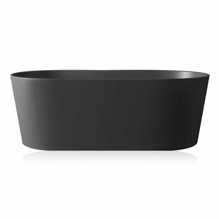 Stone Soaking Freestanding Bathtub Antique Finish Modern Bath Tub Black Clearhalo 'Bathroom Remodel & Bathroom Fixtures' 'Bathtubs' 'Home Improvement' 'home_improvement' 'home_improvement_bathtubs' 'Showers & Bathtubs' 6774071