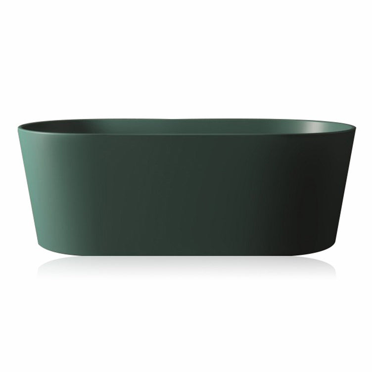 Stone Soaking Freestanding Bathtub Antique Finish Modern Bath Tub Green Clearhalo 'Bathroom Remodel & Bathroom Fixtures' 'Bathtubs' 'Home Improvement' 'home_improvement' 'home_improvement_bathtubs' 'Showers & Bathtubs' 6774078