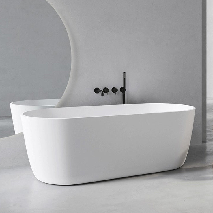 Stone Soaking Freestanding Bathtub Antique Finish Modern Bath Tub Clearhalo 'Bathroom Remodel & Bathroom Fixtures' 'Bathtubs' 'Home Improvement' 'home_improvement' 'home_improvement_bathtubs' 'Showers & Bathtubs' 6774081