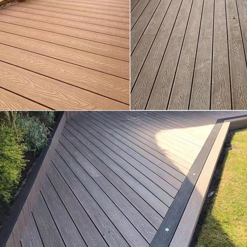 Modern Deck Plank Wooden Embossed Waterproof Slip Resistant Floor Board Clearhalo 'Home Improvement' 'home_improvement' 'home_improvement_outdoor_deck_tiles_planks' 'Outdoor Deck Tiles & Planks' 'Outdoor Flooring & Tile' 'Outdoor Remodel' 'outdoor_deck_tiles_planks' 6775161