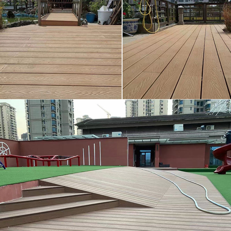 Modern Deck Plank Wooden Embossed Waterproof Slip Resistant Floor Board Clearhalo 'Home Improvement' 'home_improvement' 'home_improvement_outdoor_deck_tiles_planks' 'Outdoor Deck Tiles & Planks' 'Outdoor Flooring & Tile' 'Outdoor Remodel' 'outdoor_deck_tiles_planks' 6775162