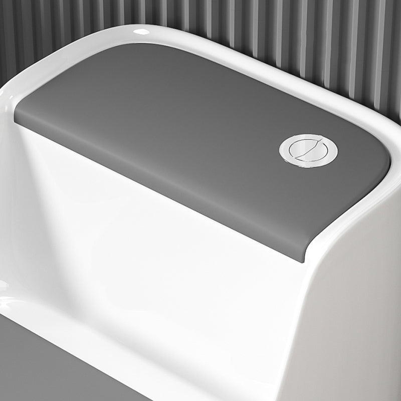 Modern Floor Mounted Ceramic Toilet One Piece Flush Toilet with Toilet Seat Clearhalo 'Bathroom Remodel & Bathroom Fixtures' 'Home Improvement' 'home_improvement' 'home_improvement_toilets' 'Toilets & Bidets' 'Toilets' 6778883