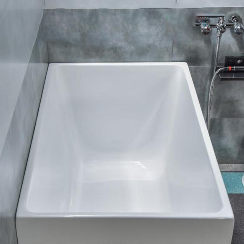 Soaking Acrylic Bathtub Antique Finish Back to Wall Bath Tub Clearhalo 'Bathroom Remodel & Bathroom Fixtures' 'Bathtubs' 'Home Improvement' 'home_improvement' 'home_improvement_bathtubs' 'Showers & Bathtubs' 6779064