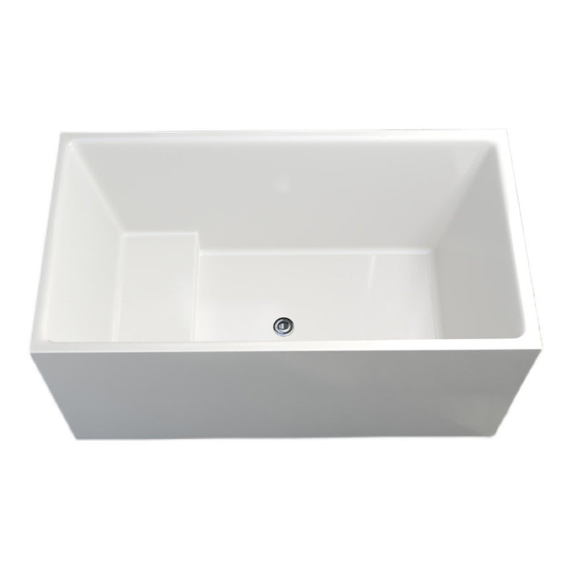 Soaking Acrylic Bathtub Antique Finish Back to Wall Bath Tub Clearhalo 'Bathroom Remodel & Bathroom Fixtures' 'Bathtubs' 'Home Improvement' 'home_improvement' 'home_improvement_bathtubs' 'Showers & Bathtubs' 6779065