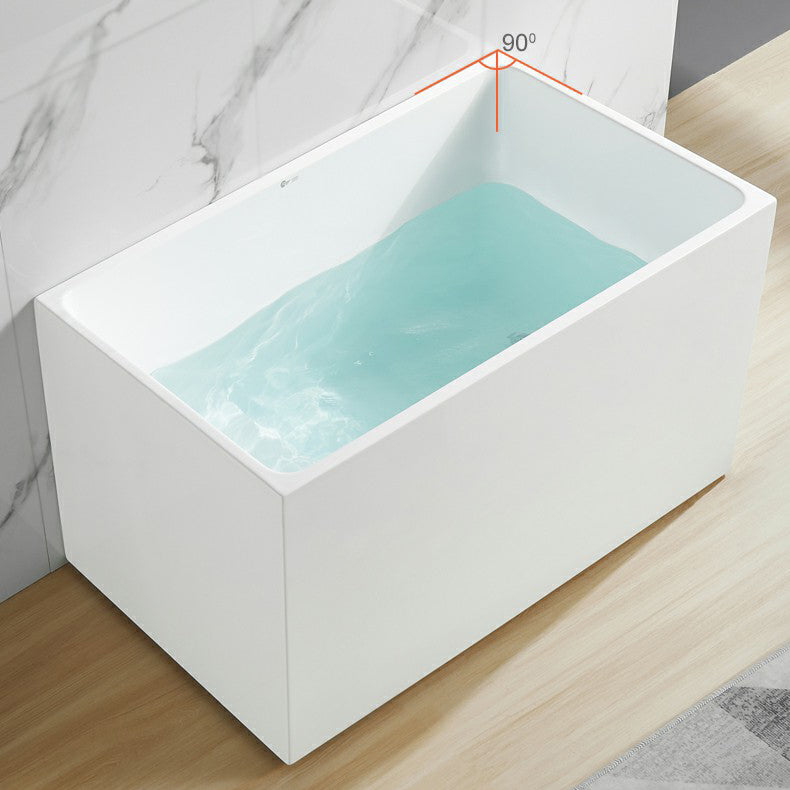 Soaking Back to Wall Bathtub Antique Finish Acrylic Bath Tub Clearhalo 'Bathroom Remodel & Bathroom Fixtures' 'Bathtubs' 'Home Improvement' 'home_improvement' 'home_improvement_bathtubs' 'Showers & Bathtubs' 6782378