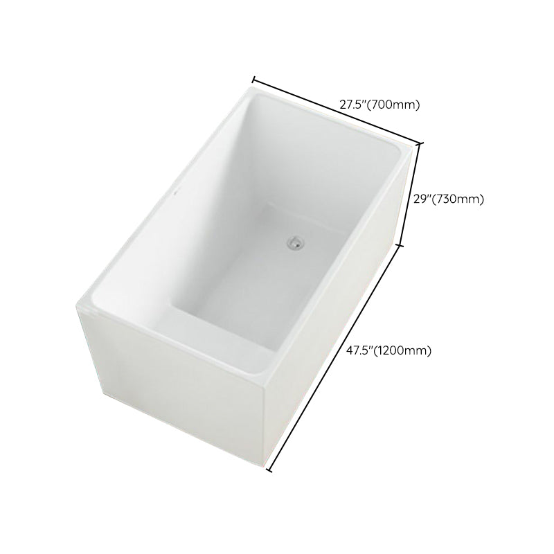 Soaking Back to Wall Bathtub Antique Finish Acrylic Bath Tub Clearhalo 'Bathroom Remodel & Bathroom Fixtures' 'Bathtubs' 'Home Improvement' 'home_improvement' 'home_improvement_bathtubs' 'Showers & Bathtubs' 6782379