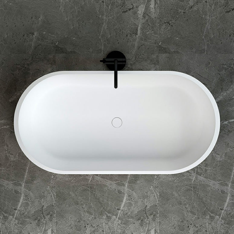 Stone Soaking Oval Bathtub Antique Finish Freestanding Bath Tub Clearhalo 'Bathroom Remodel & Bathroom Fixtures' 'Bathtubs' 'Home Improvement' 'home_improvement' 'home_improvement_bathtubs' 'Showers & Bathtubs' 6782446