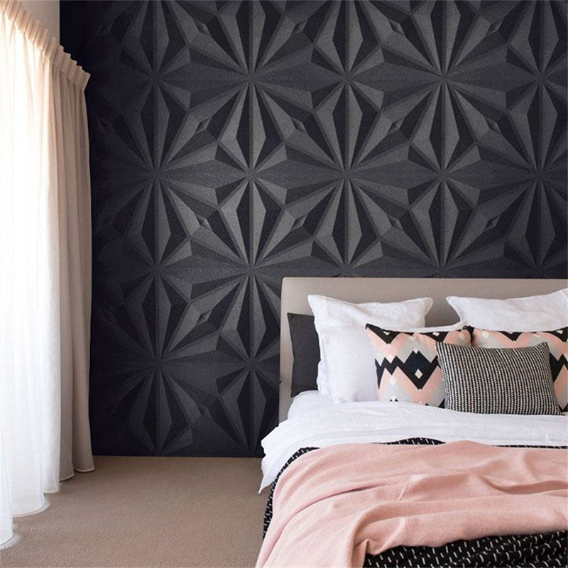 Wall Paneling Foam Peel and Stick 3D Embossed Waterproof Wall Ceiling Black 120-Piece Set Clearhalo 'Flooring 'Home Improvement' 'home_improvement' 'home_improvement_wall_paneling' 'Wall Paneling' 'wall_paneling' 'Walls & Ceilings' Walls and Ceiling' 6785574