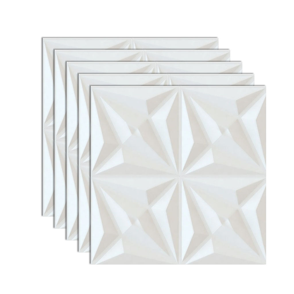 Wall Paneling Foam Peel and Stick 3D Embossed Waterproof Wall Ceiling White Clearhalo 'Flooring 'Home Improvement' 'home_improvement' 'home_improvement_wall_paneling' 'Wall Paneling' 'wall_paneling' 'Walls & Ceilings' Walls and Ceiling' 6785576