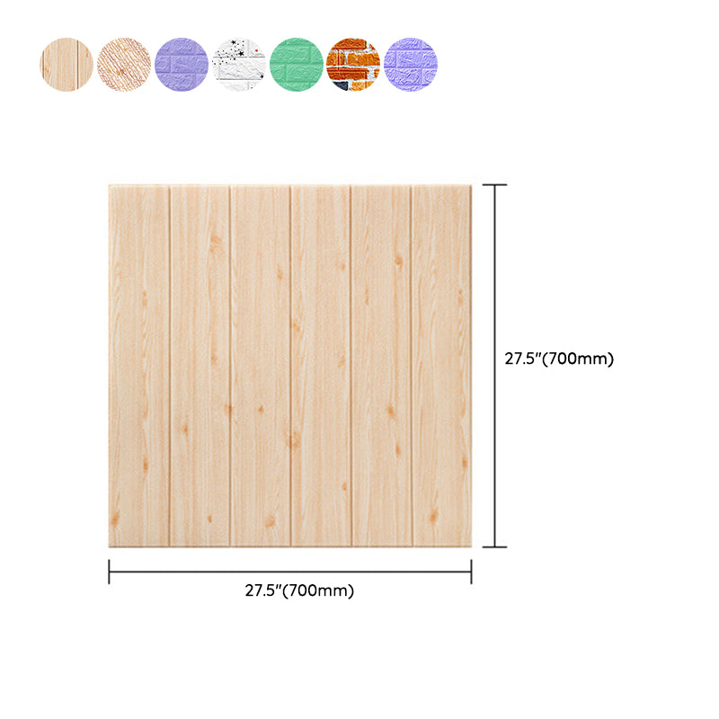 Modern Wall Paneling Foam Peel and Stick 3D Embossed Indoor Wall Panel Clearhalo 'Flooring 'Home Improvement' 'home_improvement' 'home_improvement_wall_paneling' 'Wall Paneling' 'wall_paneling' 'Walls & Ceilings' Walls and Ceiling' 6785605