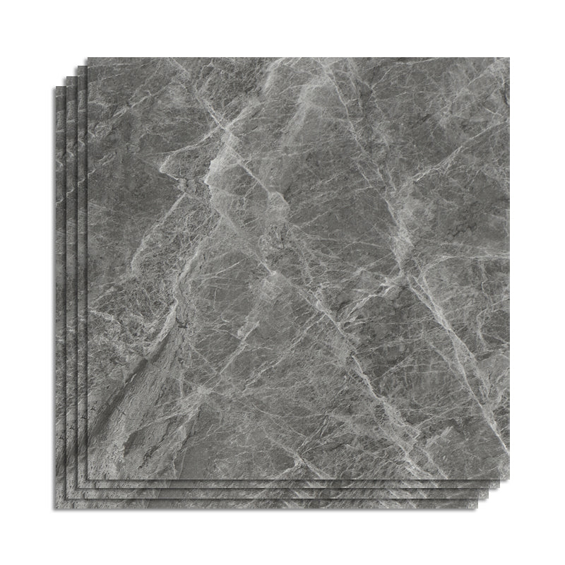 Modern Style Floor Tile Straight Edge Rectangle Stone Appearance Floor Tile Dark Gray 16"L x 16"W x 0.4"H Clearhalo 'Floor Tiles & Wall Tiles' 'floor_tiles_wall_tiles' 'Flooring 'Home Improvement' 'home_improvement' 'home_improvement_floor_tiles_wall_tiles' Walls and Ceiling' 6786038