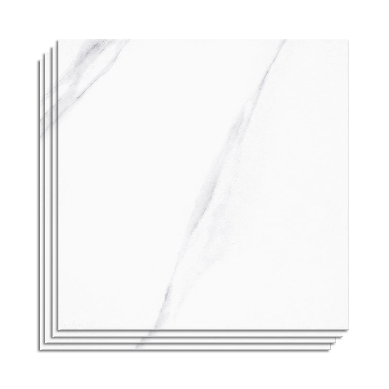 Modern Style Floor Tile Straight Edge Rectangle Stone Appearance Floor Tile White 16"L x 16"W x 0.4"H Clearhalo 'Floor Tiles & Wall Tiles' 'floor_tiles_wall_tiles' 'Flooring 'Home Improvement' 'home_improvement' 'home_improvement_floor_tiles_wall_tiles' Walls and Ceiling' 6786042