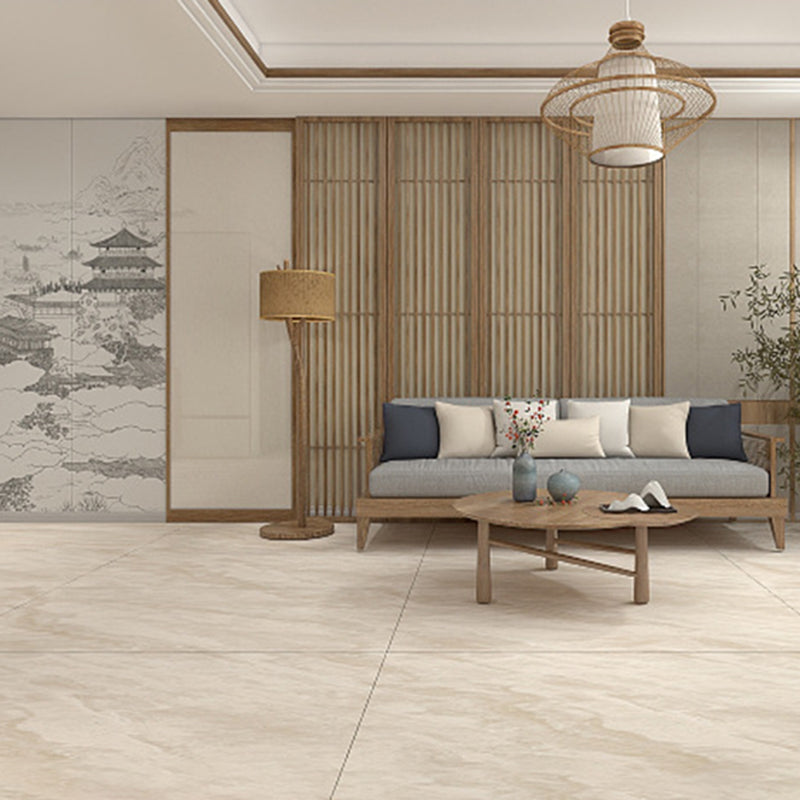 Living Room Floor & Wall Tile Polished Rectangle Ceramic Floor Tile Beige 6 Pieces Clearhalo 'Floor Tiles & Wall Tiles' 'floor_tiles_wall_tiles' 'Flooring 'Home Improvement' 'home_improvement' 'home_improvement_floor_tiles_wall_tiles' Walls and Ceiling' 6786178