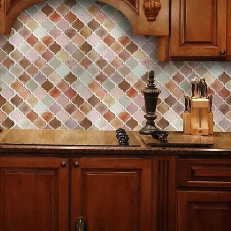 Modern Peel and Stick Backsplash Wall Tile PVC Peel & Stick Field Tile Brown 20-Piece Set Clearhalo 'Flooring 'Home Improvement' 'home_improvement' 'home_improvement_peel_stick_blacksplash' 'Peel & Stick Backsplash Tile' 'peel_stick_blacksplash' 'Walls & Ceilings' Walls and Ceiling' 6786422