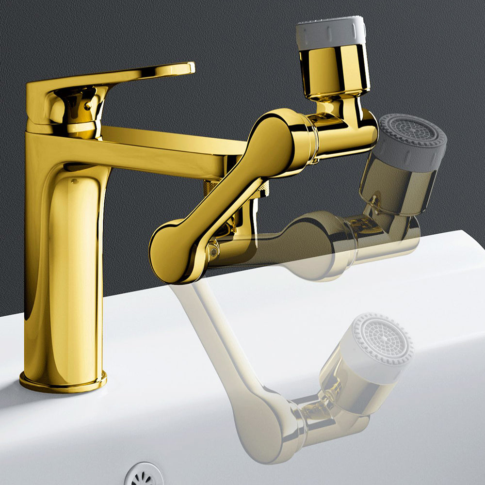 Glam Bathroom Vessel Faucet Brass Faucet Basin Lavatory Faucet Clearhalo 'Bathroom Remodel & Bathroom Fixtures' 'Bathroom Sink Faucets' 'Bathroom Sinks & Faucet Components' 'bathroom_sink_faucets' 'Home Improvement' 'home_improvement' 'home_improvement_bathroom_sink_faucets' 6786480