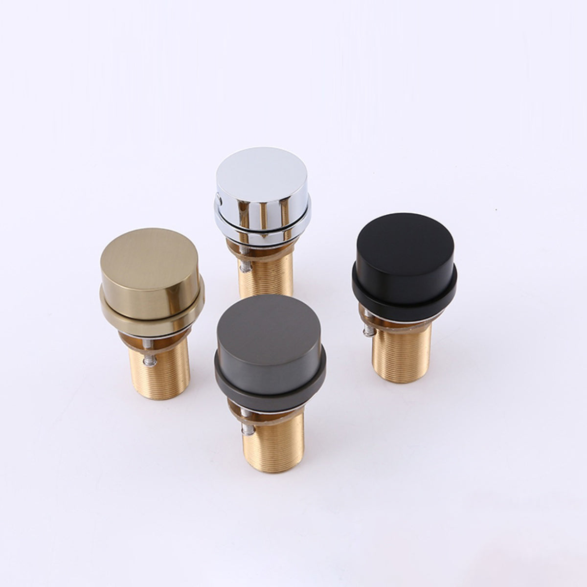 Modern Widespread Sink Faucet Knob Handle Gooseneck Arc Solid Brass Faucet Clearhalo 'bathroom_sink_faucets' 'Conjuntos de Torneiras de Lavatório e Banheiro' 'home_improvement' 'home_improvement_bathroom_sink_faucets' 'Mobiliário Doméstico' 'Página inicial' 'Renovação e equipamento de casa de banho' 'Torneira para lavatório de banheiro' 6786519