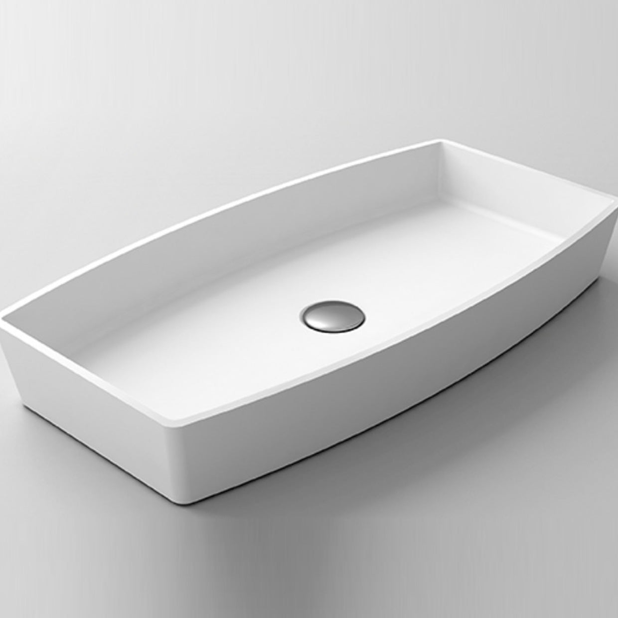 Modern Bathroom Sink Man Made Rock Rectangular Vessel Lavatory Sink(Not Included Faucet) Clearhalo 'Bathroom Remodel & Bathroom Fixtures' 'Bathroom Sinks & Faucet Components' 'Bathroom Sinks' 'bathroom_sink' 'Home Improvement' 'home_improvement' 'home_improvement_bathroom_sink' 6786909