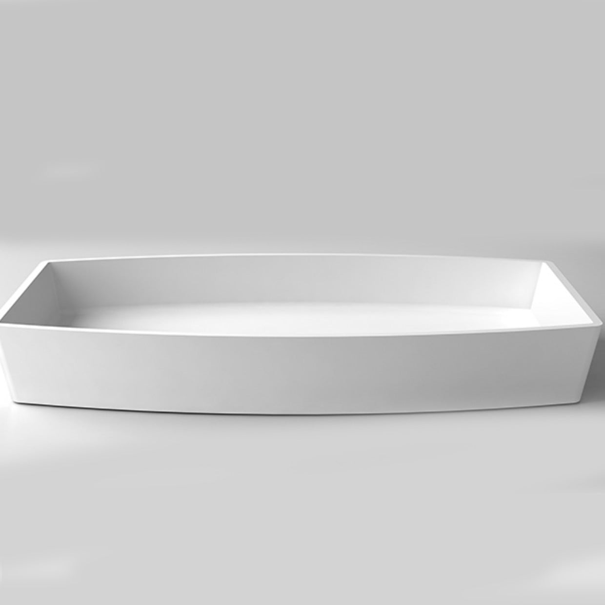 Modern Bathroom Sink Man Made Rock Rectangular Vessel Lavatory Sink(Not Included Faucet) Clearhalo 'Bathroom Remodel & Bathroom Fixtures' 'Bathroom Sinks & Faucet Components' 'Bathroom Sinks' 'bathroom_sink' 'Home Improvement' 'home_improvement' 'home_improvement_bathroom_sink' 6786911