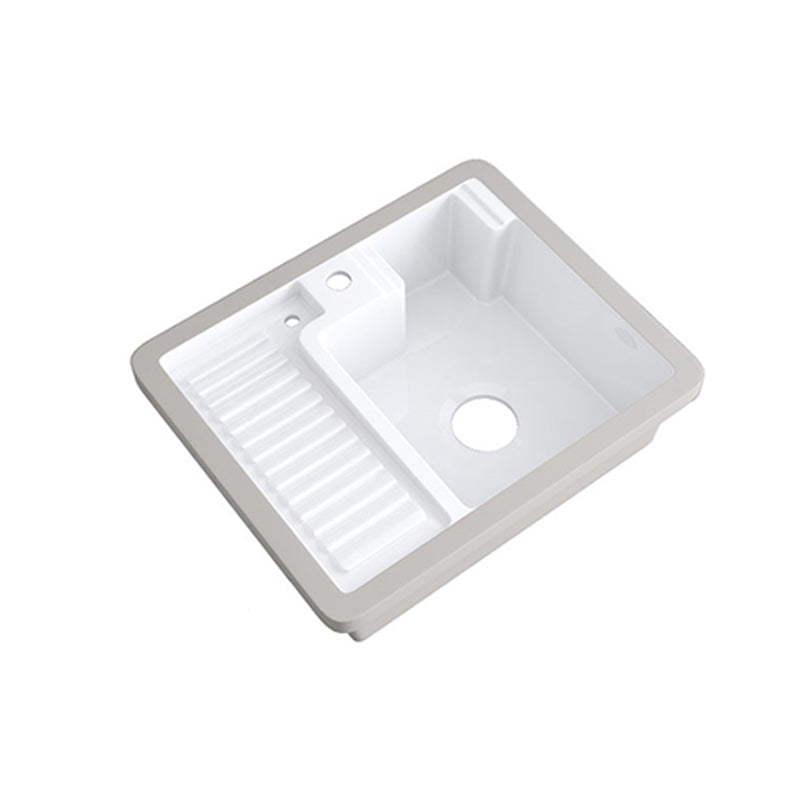 Modern Bathroom Sink Porcelain Rectangular Undermount Bathroom Sink with Pop-Up Drain Clearhalo 'Bathroom Remodel & Bathroom Fixtures' 'Bathroom Sinks & Faucet Components' 'Bathroom Sinks' 'bathroom_sink' 'Home Improvement' 'home_improvement' 'home_improvement_bathroom_sink' 6786960