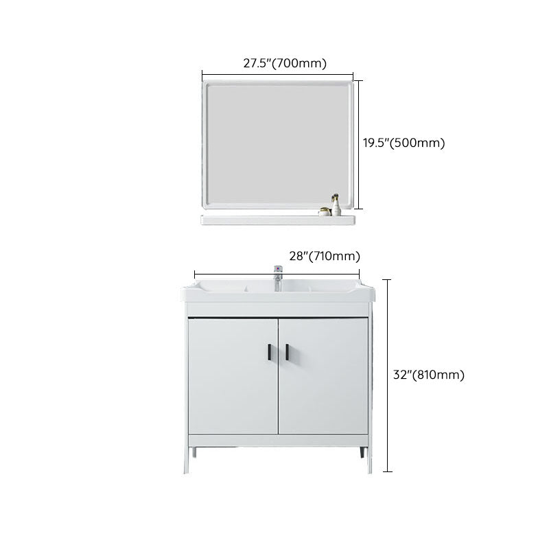 Gorgeous Metal Vanity Cabinet Freestanding Standard Open Console with Sink Set Clearhalo 'Bathroom Remodel & Bathroom Fixtures' 'Bathroom Vanities' 'bathroom_vanities' 'Home Improvement' 'home_improvement' 'home_improvement_bathroom_vanities' 6787034