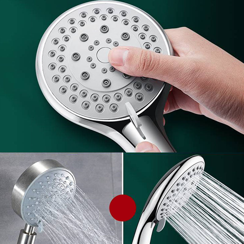 Modern Handheld Shower Head Self-Cleaning Wall-Mount Shower Head Clearhalo 'Bathroom Remodel & Bathroom Fixtures' 'Home Improvement' 'home_improvement' 'home_improvement_shower_heads' 'Shower Heads' 'shower_heads' 'Showers & Bathtubs Plumbing' 'Showers & Bathtubs' 6787548