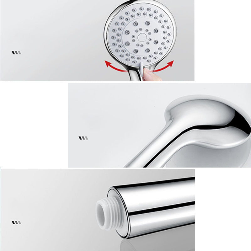 Modern Handheld Shower Head Self-Cleaning Wall-Mount Shower Head Clearhalo 'Bathroom Remodel & Bathroom Fixtures' 'Home Improvement' 'home_improvement' 'home_improvement_shower_heads' 'Shower Heads' 'shower_heads' 'Showers & Bathtubs Plumbing' 'Showers & Bathtubs' 6787559