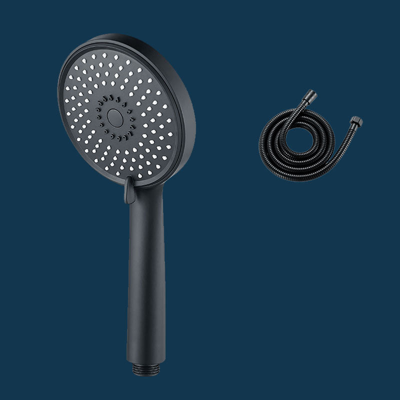 Rain Fall Handheld Shower Head High Flow 3-Spray Patterns Wall-Mount Showerhead Black Shower Head with Hose Clearhalo 'Bathroom Remodel & Bathroom Fixtures' 'Home Improvement' 'home_improvement' 'home_improvement_shower_heads' 'Shower Heads' 'shower_heads' 'Showers & Bathtubs Plumbing' 'Showers & Bathtubs' 6787629