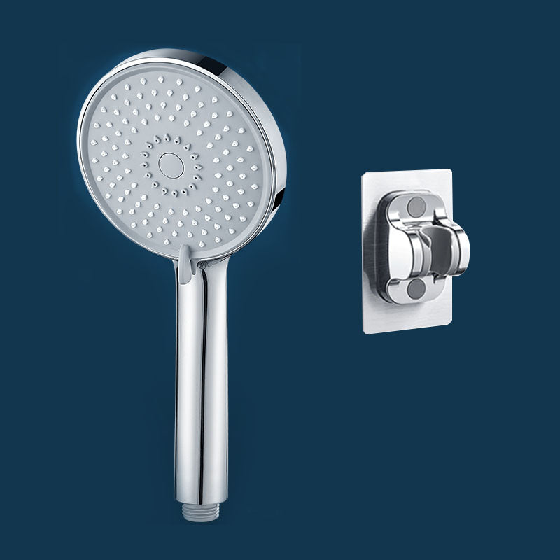 Rain Fall Handheld Shower Head High Flow 3-Spray Patterns Wall-Mount Showerhead Silver Shower Head with Wall Pedestal None Clearhalo 'Bathroom Remodel & Bathroom Fixtures' 'Home Improvement' 'home_improvement' 'home_improvement_shower_heads' 'Shower Heads' 'shower_heads' 'Showers & Bathtubs Plumbing' 'Showers & Bathtubs' 6787637