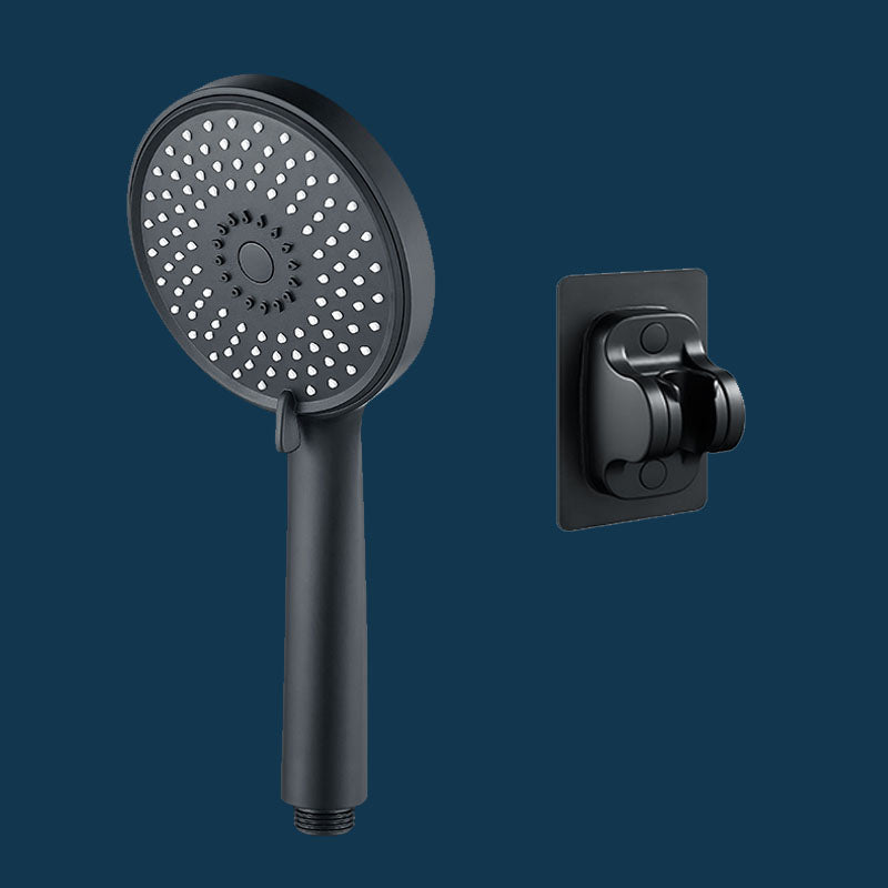 Rain Fall Handheld Shower Head High Flow 3-Spray Patterns Wall-Mount Showerhead Black Shower Head with Wall Pedestal None Clearhalo 'Bathroom Remodel & Bathroom Fixtures' 'Home Improvement' 'home_improvement' 'home_improvement_shower_heads' 'Shower Heads' 'shower_heads' 'Showers & Bathtubs Plumbing' 'Showers & Bathtubs' 6787639