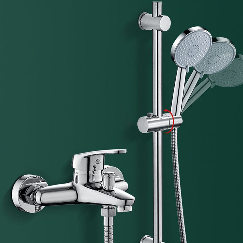 Rain Fall Handheld Shower Head High Flow 3-Spray Patterns Wall-Mount Showerhead Clearhalo 'Bathroom Remodel & Bathroom Fixtures' 'Home Improvement' 'home_improvement' 'home_improvement_shower_heads' 'Shower Heads' 'shower_heads' 'Showers & Bathtubs Plumbing' 'Showers & Bathtubs' 6787645