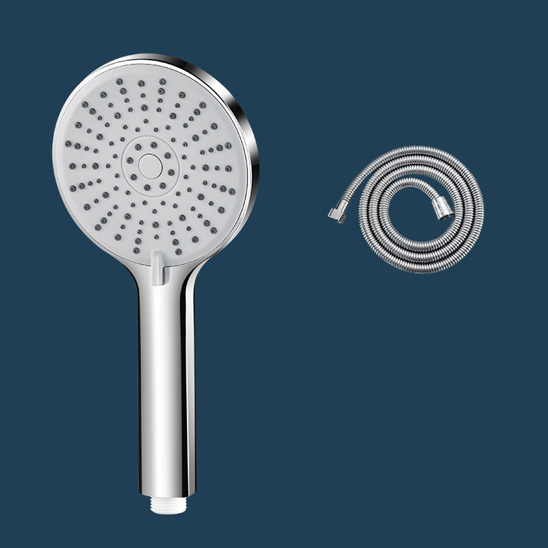 ABS Plastic Handheld Shower Head High Flow 5-Spray Patterns Wall-Mount Showerhead Silver/Gray Shower Head with Hose Clearhalo 'Bathroom Remodel & Bathroom Fixtures' 'Home Improvement' 'home_improvement' 'home_improvement_shower_heads' 'Shower Heads' 'shower_heads' 'Showers & Bathtubs Plumbing' 'Showers & Bathtubs' 6787650